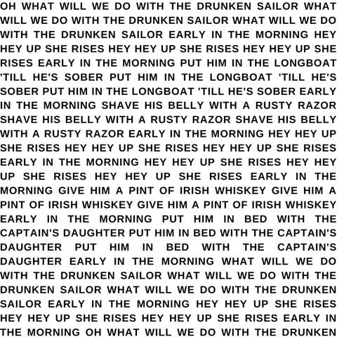 Drunken Sailor