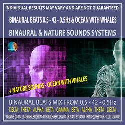 0.5 - 42 - 0.5Hz Binaural Beats & Ocean with Whales