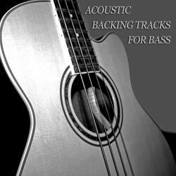 Bass Backing Track Acoustic Rock in D Minor