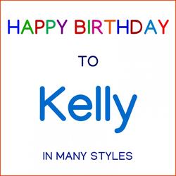 Happy Birthday To Kelly - Blues