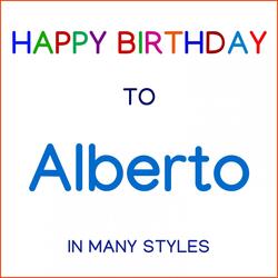 Happy Birthday To Alberto - Traditional