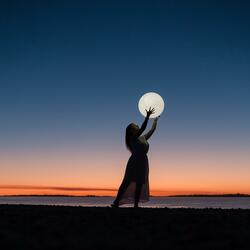 The Earth Moon & Sky