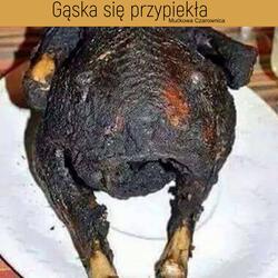 Gąska się przypiekła