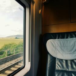 Train in Southern Sweden