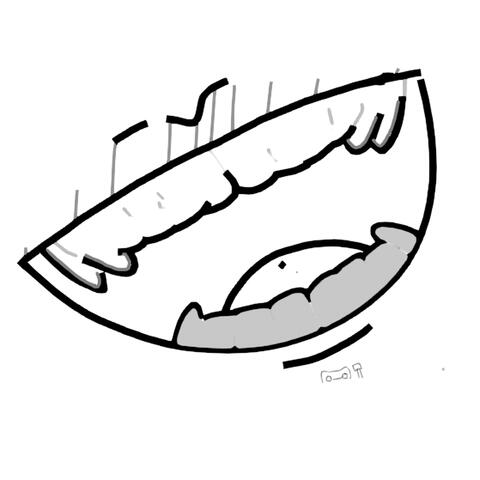 teeth on the wall