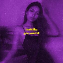 bark like you want it
