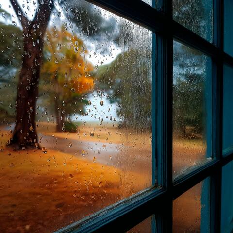 Rain Fall on a Window in Australia