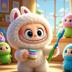 Labubu, Time to Brush Your Teeth!