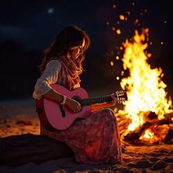 Fire in the Wood is Burning