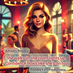 She walks in, the room lights up, Confidence flows