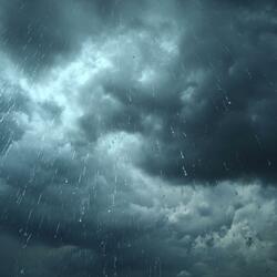 Strong Rain and Wind Thunderstorm