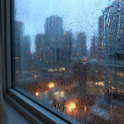 Soft Rain on Window Looping