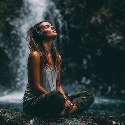 Relaxing Zen Music with Waterfall Sounds