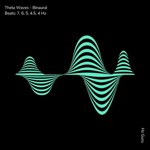 Theta Waves - Binaural Beats: 7, 6, 5, 4.5, 4 Hz