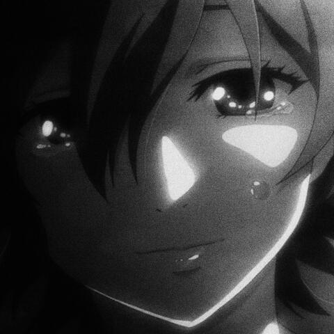 black tears that shine silver