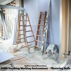 ASMR Soothing Working Environment - Plastering Walls Version 4