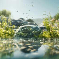 pebble water