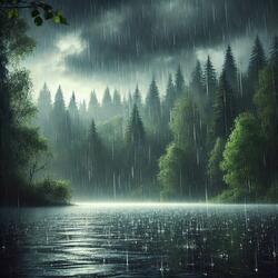 Forest Rain Background