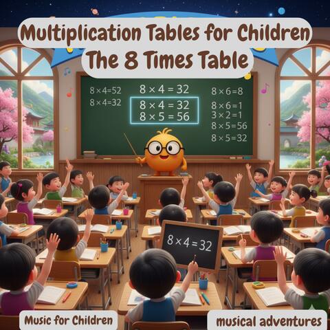 Multiplication Tables for Children | The 8 Times Table | Music for Children