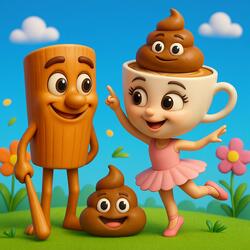 POOP ON BALLERINA CAPPUCCINA