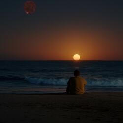 Impression soleil couchant