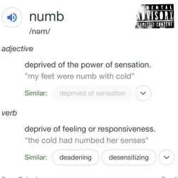 numb