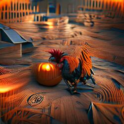 Cock In A Pumpkin