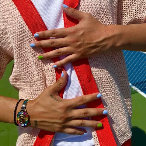 skin glowing, sun beaming