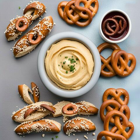Hummus and Pretzels