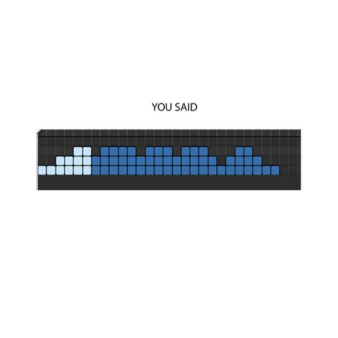 you said