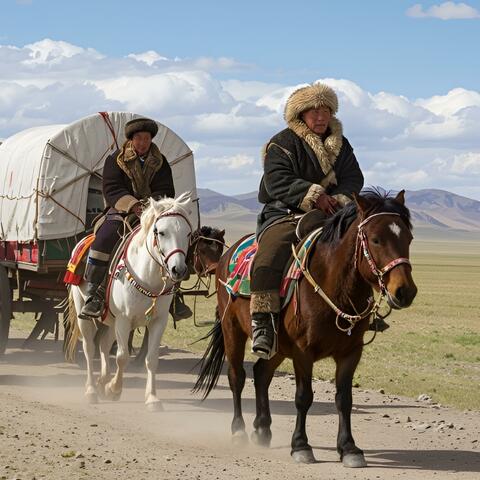 The Mongolian Caravan Across the Dunes