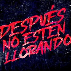 Despues No Esten Llorando