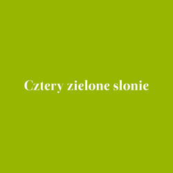 Cztery zielone słonie