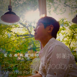 Don't say goodbye when we part