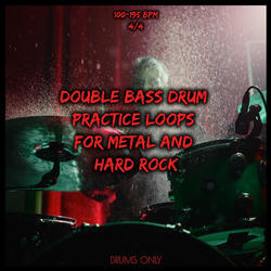 185 Bpm Double Bass Drum Straight Practice Beat