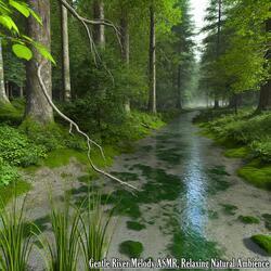 Gentle River Melody ASMR, Whispering Stream in the Forest