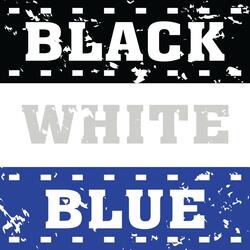 Black White & Blue