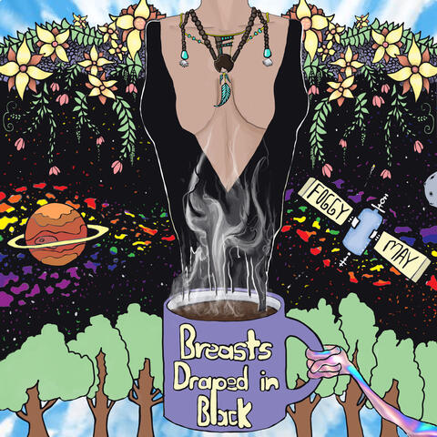 Breasts Draped in Black