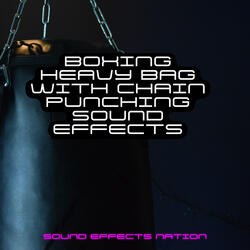 Boxing Heavy Bag With Chain Punching Sound Effects