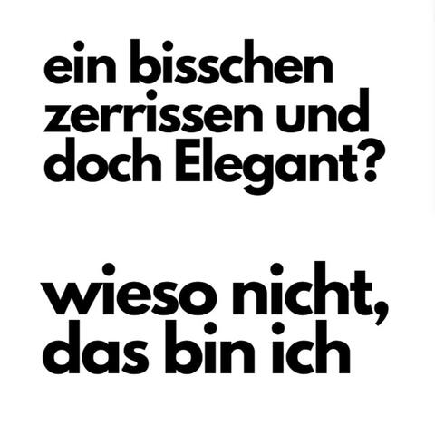 Wieso Nicht, Das Bin Ich