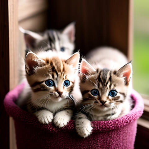 Мяуканье котят и кошек