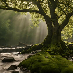 Tranquil Stream of Serenity and Calm