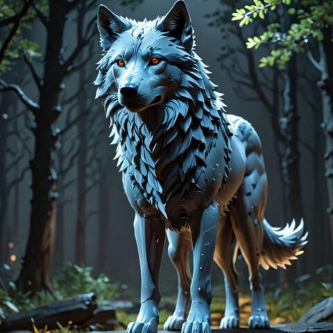 Lone Wolf in the Dark