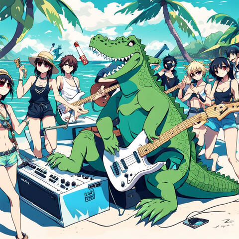 Beach Croc Rock