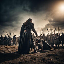 The brave warrior's death