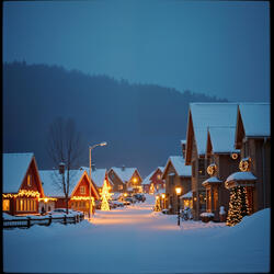 Evening Glow of Christmas