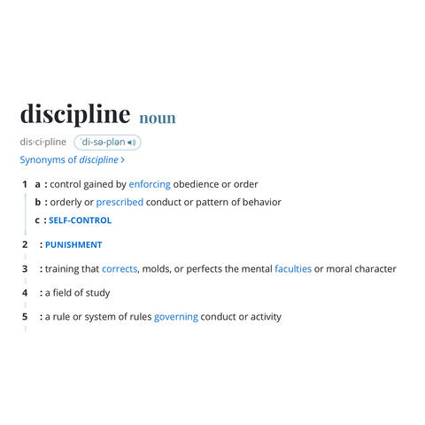Discipline