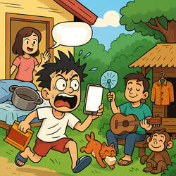 Mertua Datang Lari Ke Hutan