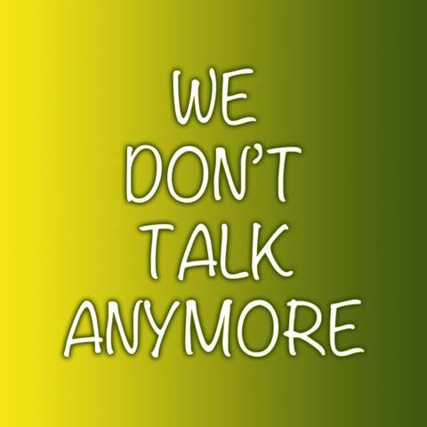 We Dont Talk Anymore