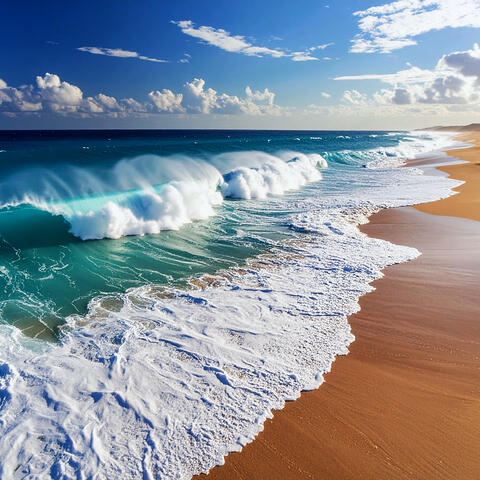 Gentle Wind White Noise Blue Ocean Waves